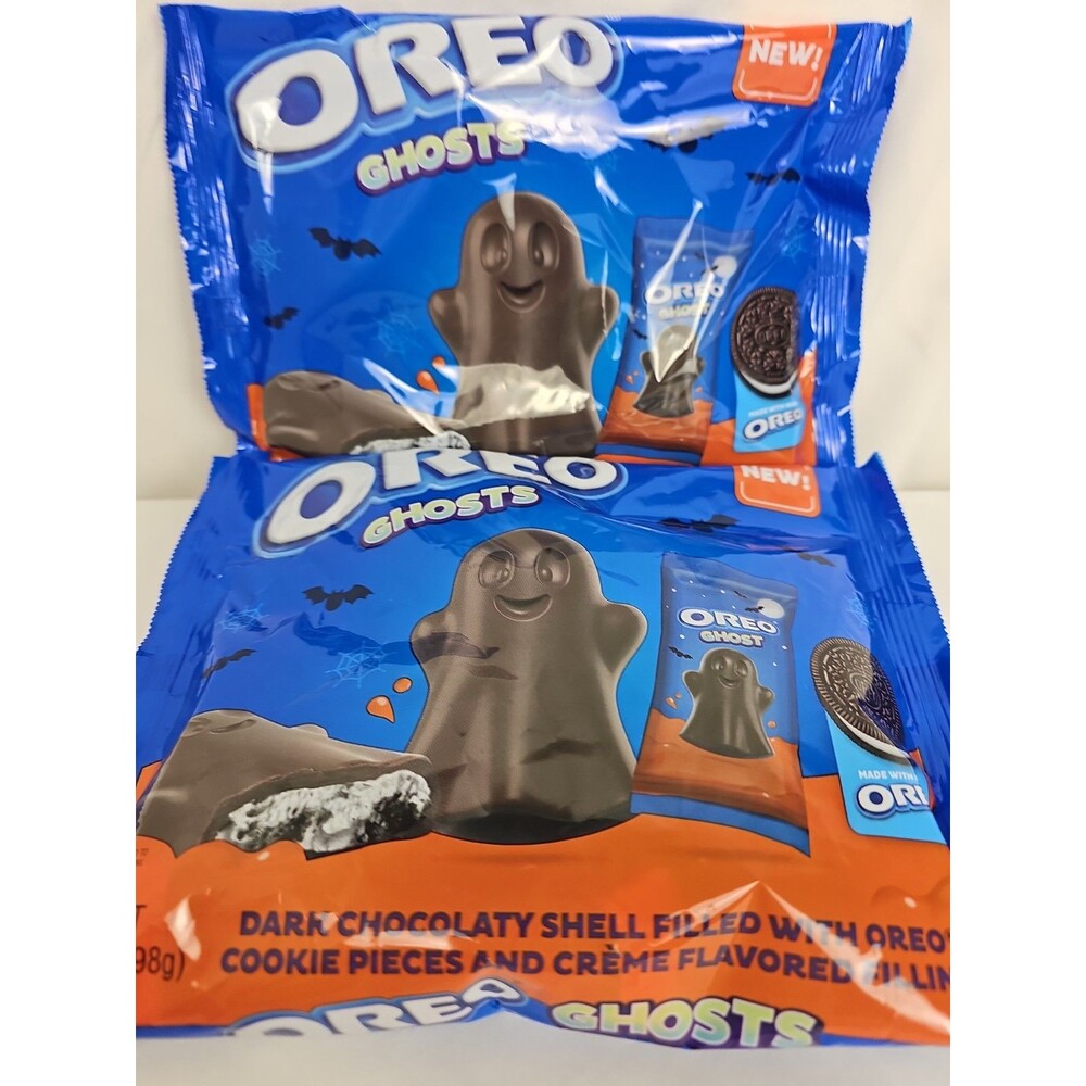 2 Packs Oreo Ghosts Halloween Candy 7 oz Sealed Bag Limited Edition Spooky Treat